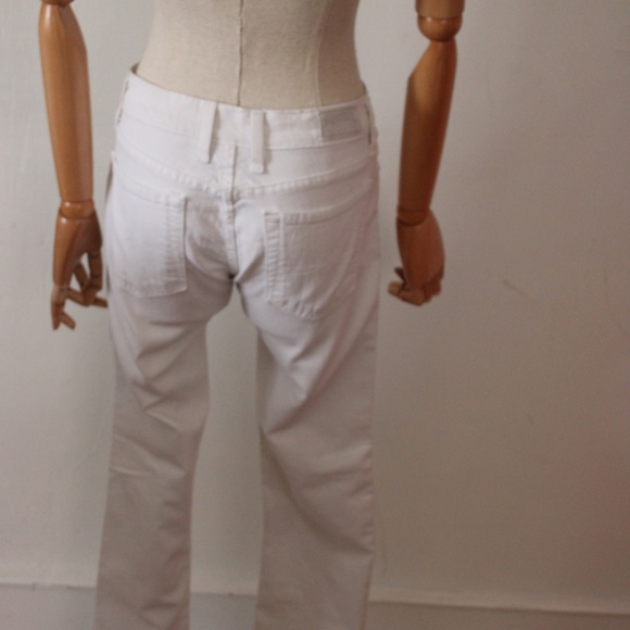 2000's Lucky Brand White Denim Slim Skinny Cut Jeans - Picture 4 of 7